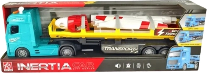 Children’s tow truck – flatbed with windmill rotor, with light and sound