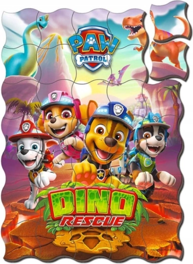 Barvit motiv Dino Rescue, ki otroke pritegne v igro