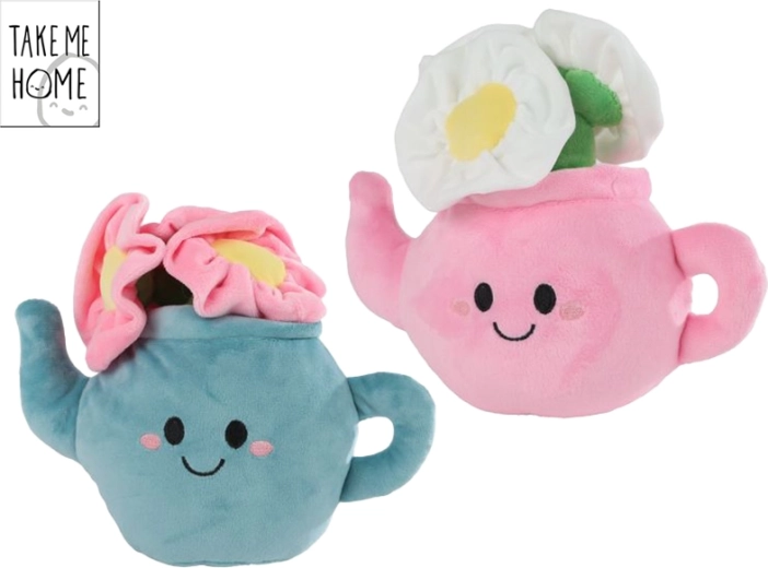 Plišana igrača Take Me Home – sobna rastlina v čajniku