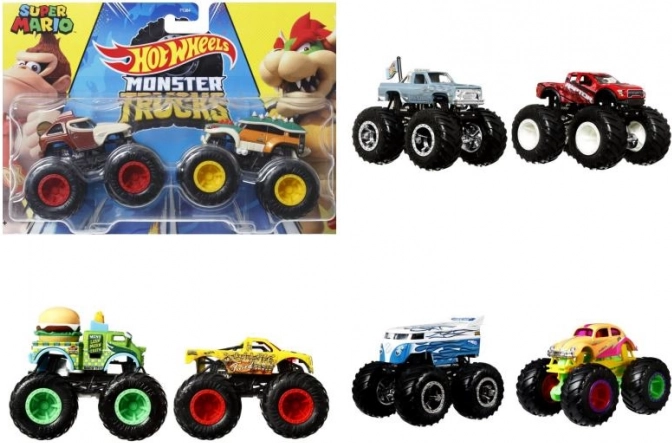 Hot Wheels Monster Trucks 1:64 dvojni paket – različni modeli
