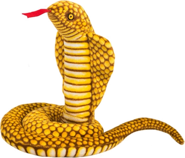 Plišasta kača King Cobra Yellow 100 cm maskota
