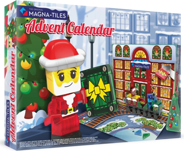 Magnetni gradnik MAGNA-TILES microMAGS, adventni koledar, 34 delov