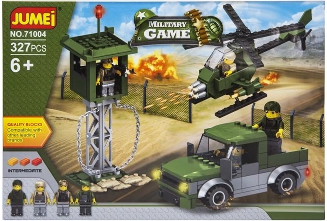 Jumei Military Game gradbeni komplet vojaki 327 delov (38 × 26 cm) – 1 kos