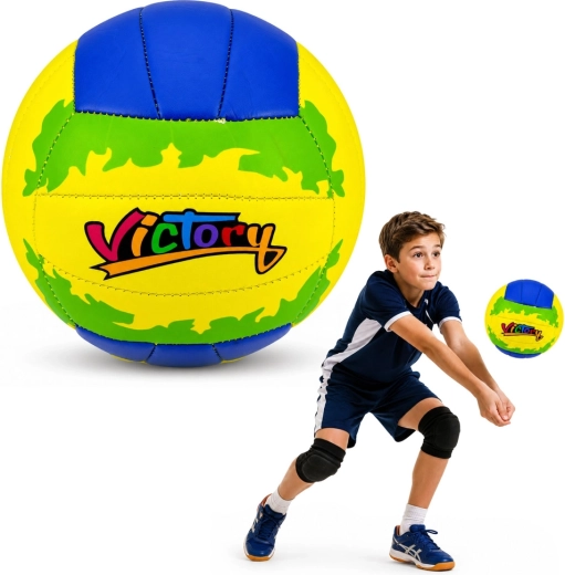 Trening odbojkarske žoge Victory rumeno-modra velikost 5 (22 cm)