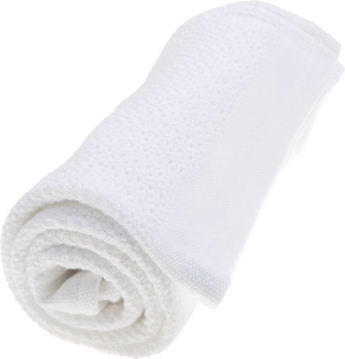 Vinter & Bloom odeja Soft Grid Organic bright white