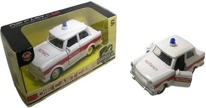 Kovinski model avtomobila Trabant – reševalno vozilo (pogotowie)
