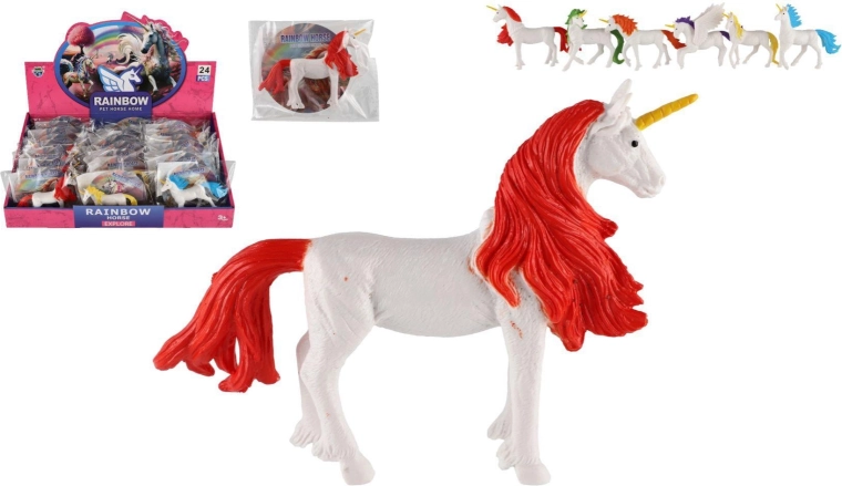 Figura samoroga 13 cm – mešanica 6 barv (v vrečki, 24 kosov v škatli)