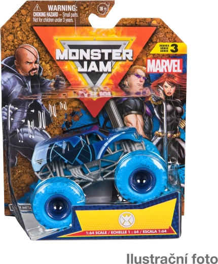 Monster Jam kovinski model monster truck Marvel 1:64 – assort