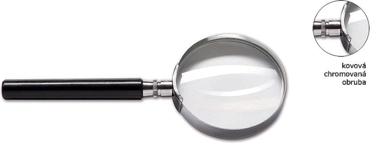 CONCORDE magnifying glass with metal frame, diameter 50 mm