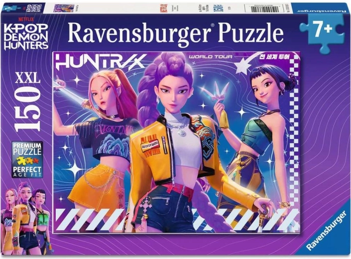 Ravensburger K-pop: Lovke demonov – svetovna turneja, puzzle 150 kosov
