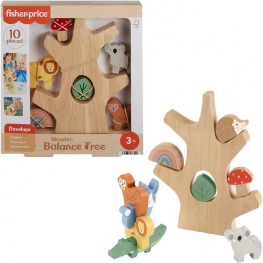 Lesene balansne drevesne kocke Fisher-Price