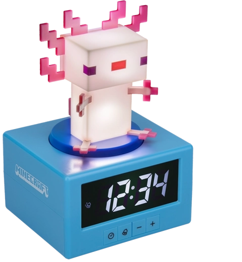 Minecraft budilka Axolotl – analogna budilka za oboževalce MINECRAFTA
