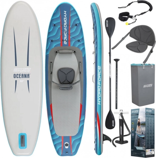 Napenljivi SUP HYDRO-FORCE OCEANA 2v1 s sedežem 305 × 84 × 15 cm