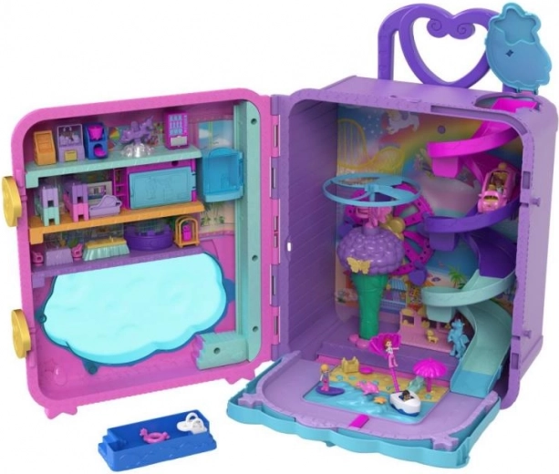 Polly Pocket počitniško letovišče v vozičku Roll Away