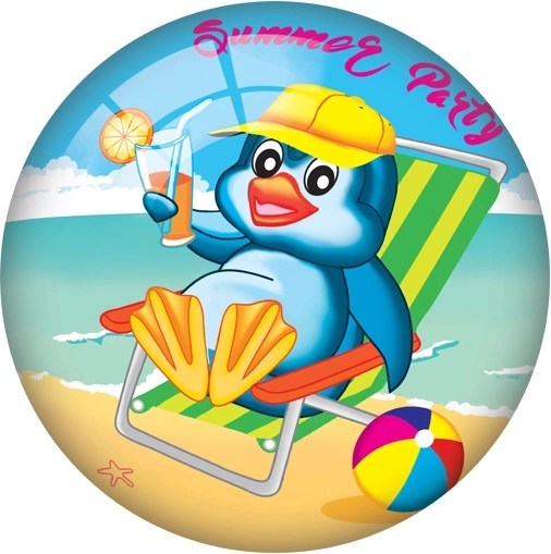 Otroška žoga z veselým pingvinom 23 cm