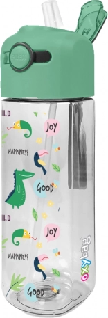 Otroška steklenička OXY SMiLE 450 ml Dino s slamico
