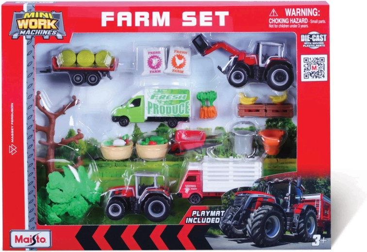 Maisto mega kmetijski set Massey Ferguson