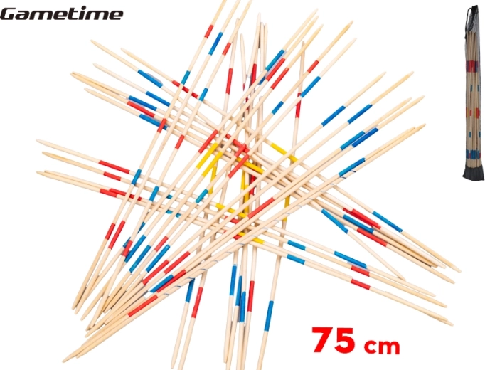 Gametime mega mikado 75 cm – lesena družinska igra