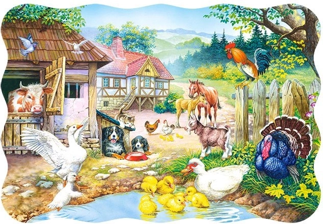 Otroške puzzle Kmetija 30 koščkov