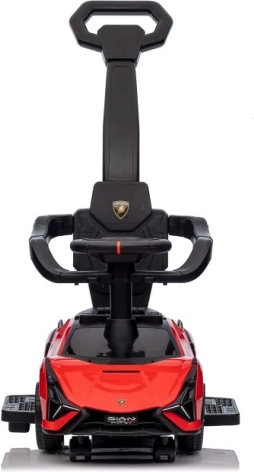 Lamborghini QLS-996T poganjalec s potisnim ročajem, rdeč