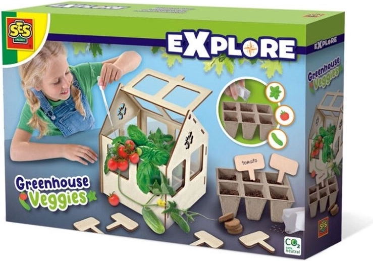 SES Explore mini rastlinjak z zelenjavo