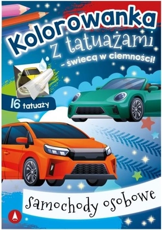 Svetleče pralne tetovaže za otroke – osebni avtomobili