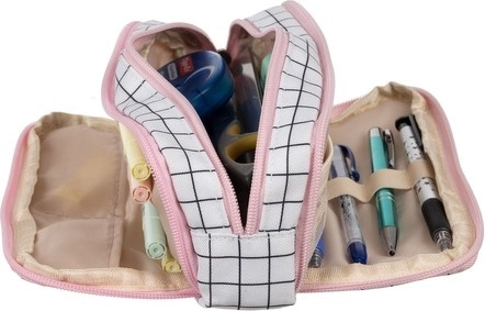 Fold-out organizer with loops and pockets