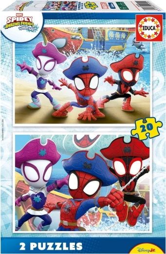 Educa sestavljanka Spidey in njegovi neverjetni prijatelji 2×20 kosov