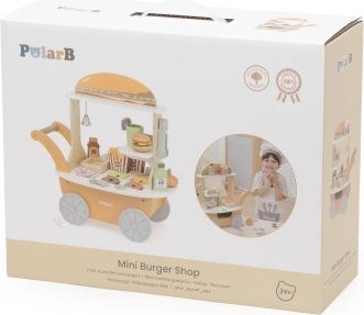 Viga Toys PolarB lesen voziček z burger barom