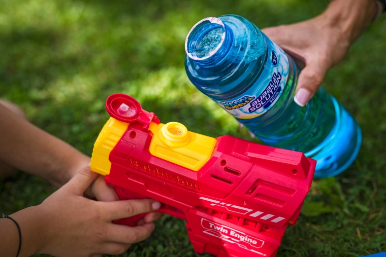 Idealno kot refill za mehurčkaste pištole