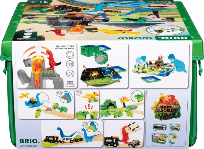 Interaktivni vulkan z lučmi, zvoki in paro