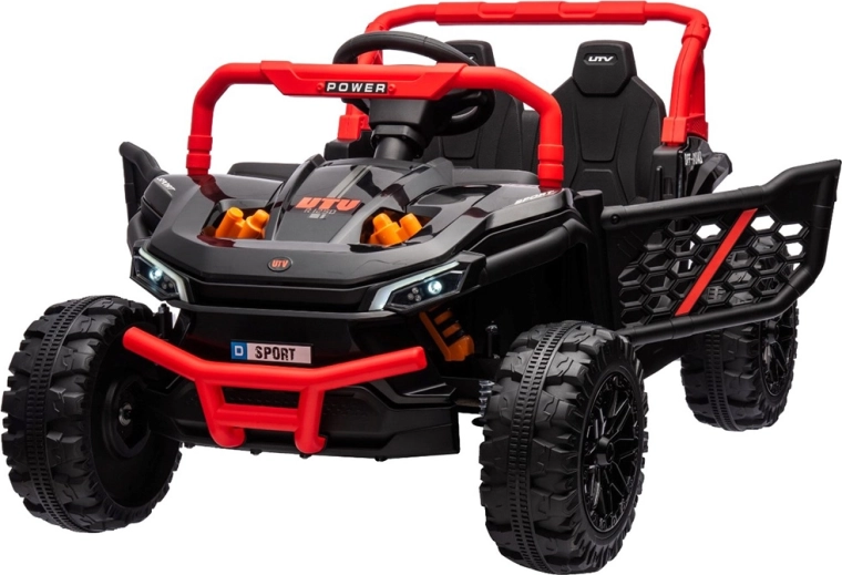 Otroški električni buggy UTV z daljinskim upravljalnikom – rdeč