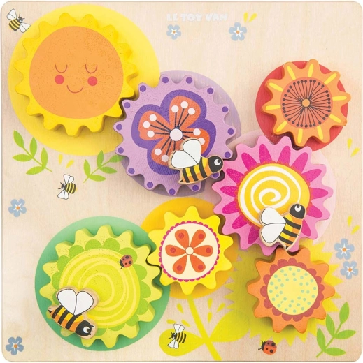 Le Toy Van wooden sensory educational toy with gears