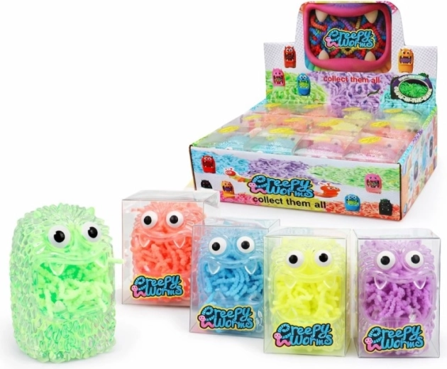 Črvi v pošasti 8 cm – plastična igrača za otroke