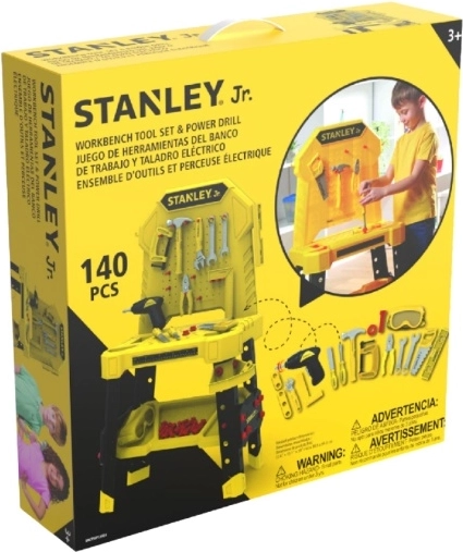 Stanley Jr. otroška delovna miza z orodjem – 140 delov