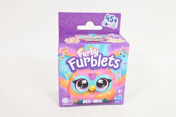 Furby Furblets Ree-Mix interaktivna plišasta igrača s sponko – 1 kos