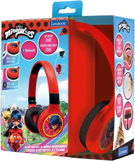 Zložljive brezžične slušalke Miraculous: Pikapolonica in Črni maček