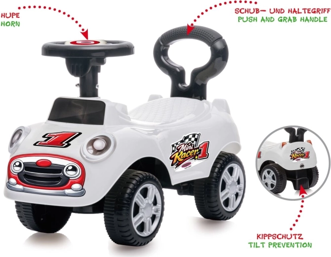 JAMARA poganjalec in hojica Mini Racer 2 v 1, bela