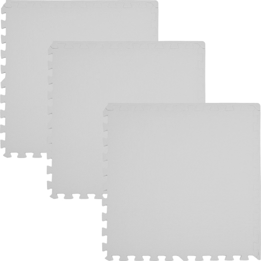 Pena podloga iz sestavljivih puzzlov Humbi 180 × 60 cm, siva – 3 kosi