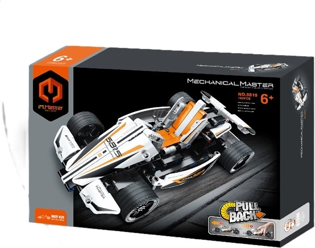 IM.Master building set – white racing single-seater, 187 pieces