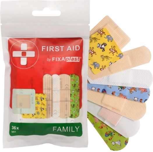 Fixaplast First Aid Family Mix obliži (36 kosov)