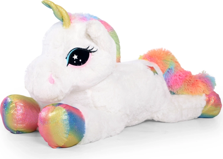Plišasti samorog Funkie mavrični, 85 cm
