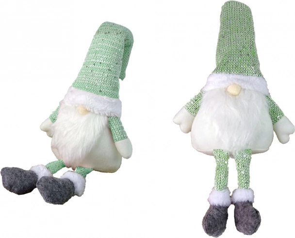 svetleči božični škrat 40 cm zelen