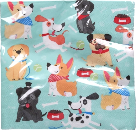 Zabava serviete PES 33x33 cm, 20 kosov