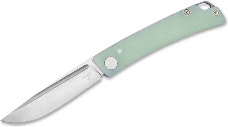 Böker Plus Celos Jade žepni nož 6,7 cm, svetlo zelena G10