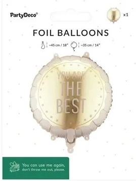 Foliov balon You Are The Best 35 × 35 cm, mešana različica