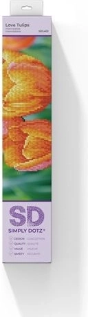 Diamond Dotz Love Tulips – komplet za diamantno vezenje 35 × 27 cm