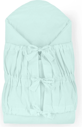 Petite&Mars šnurovna ovojnica Nurse s kokosovim vložkom Frosted Mint 75 × 75 cm