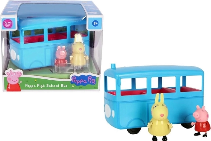 Peppa Pig šolski avtobus z zvokom z 2 figuricama