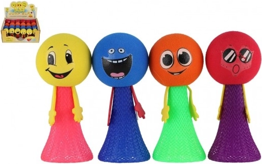 Skakalna penasta žogica s figurico 10 cm, mešanica barv